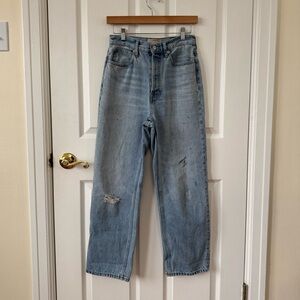 Everlane Distressed Blue Jeans